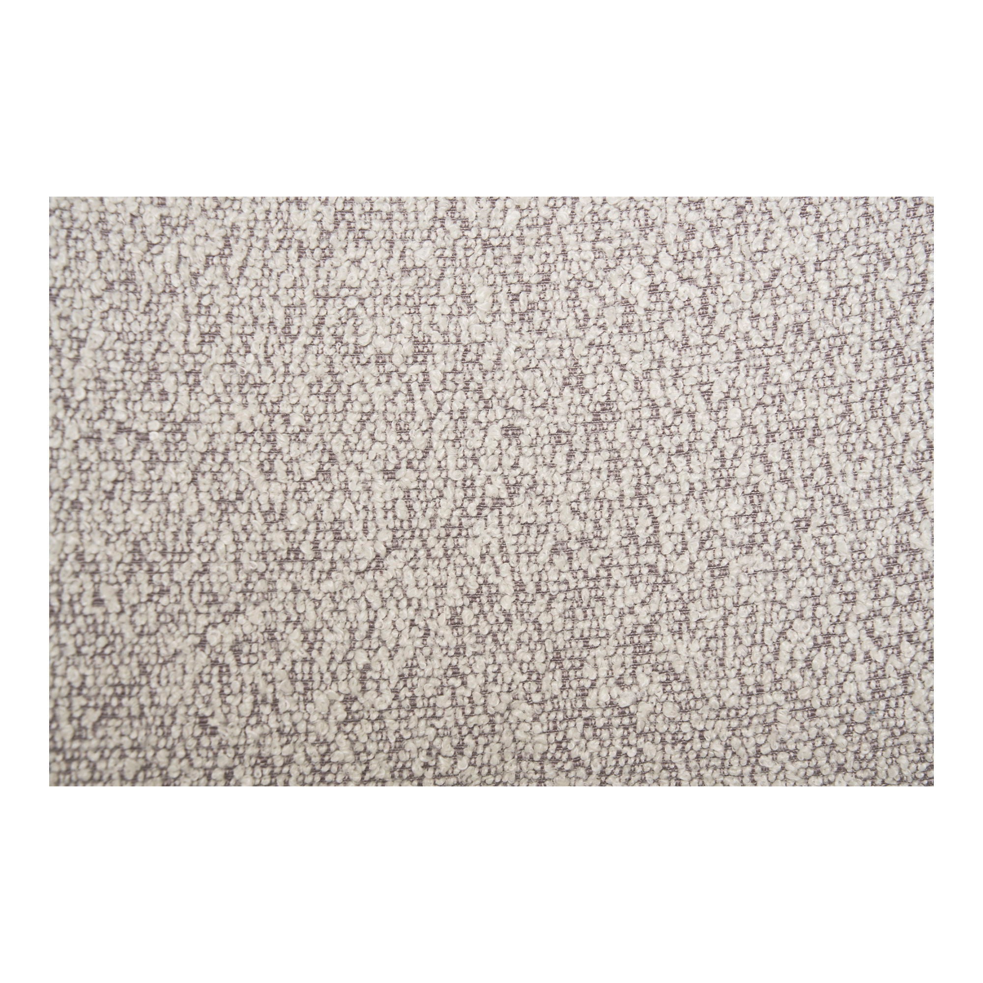 Chaise de salle à manger, bouclé, sable, pieds noirs