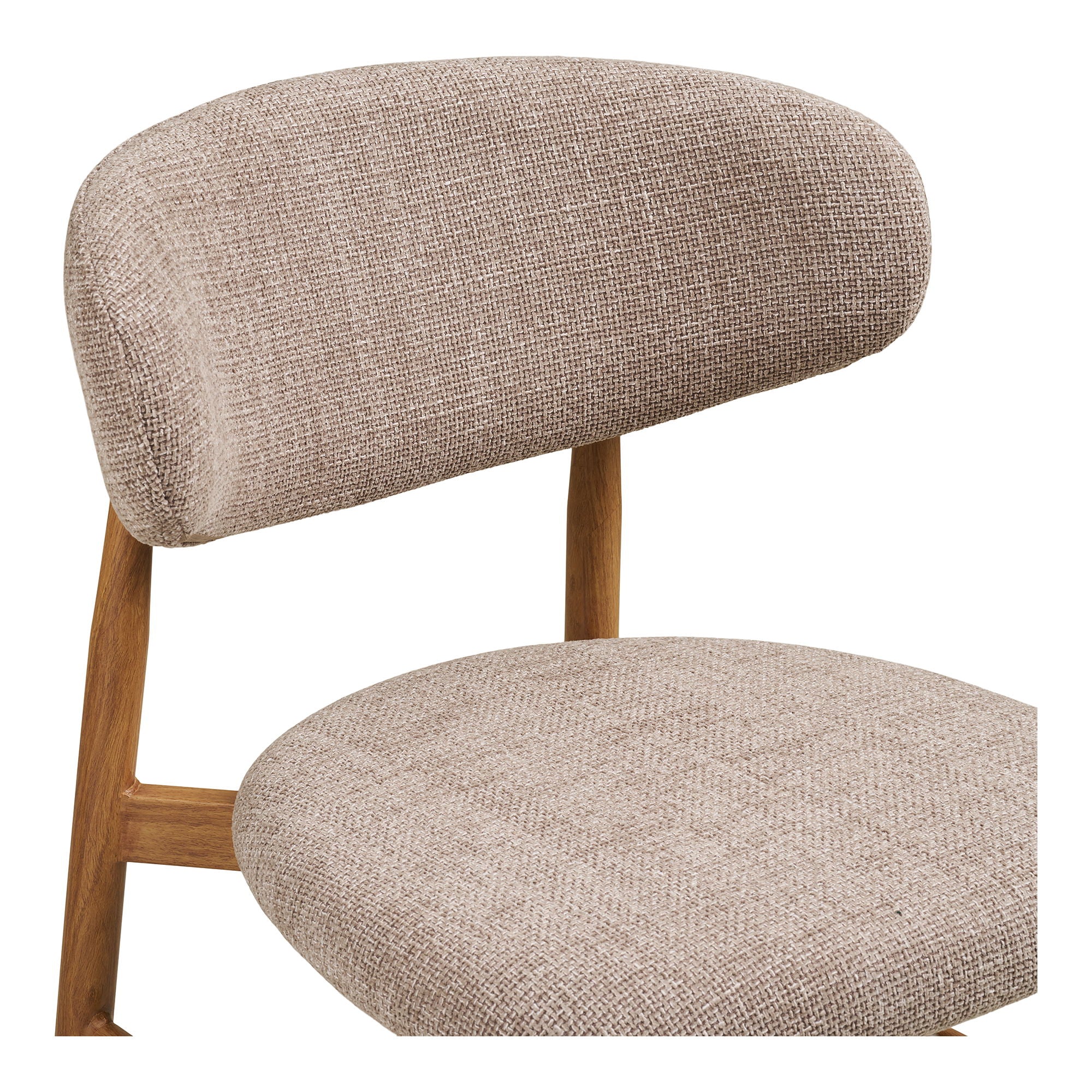 Chaise de comptoir, sable, pieds effet bois, chêne