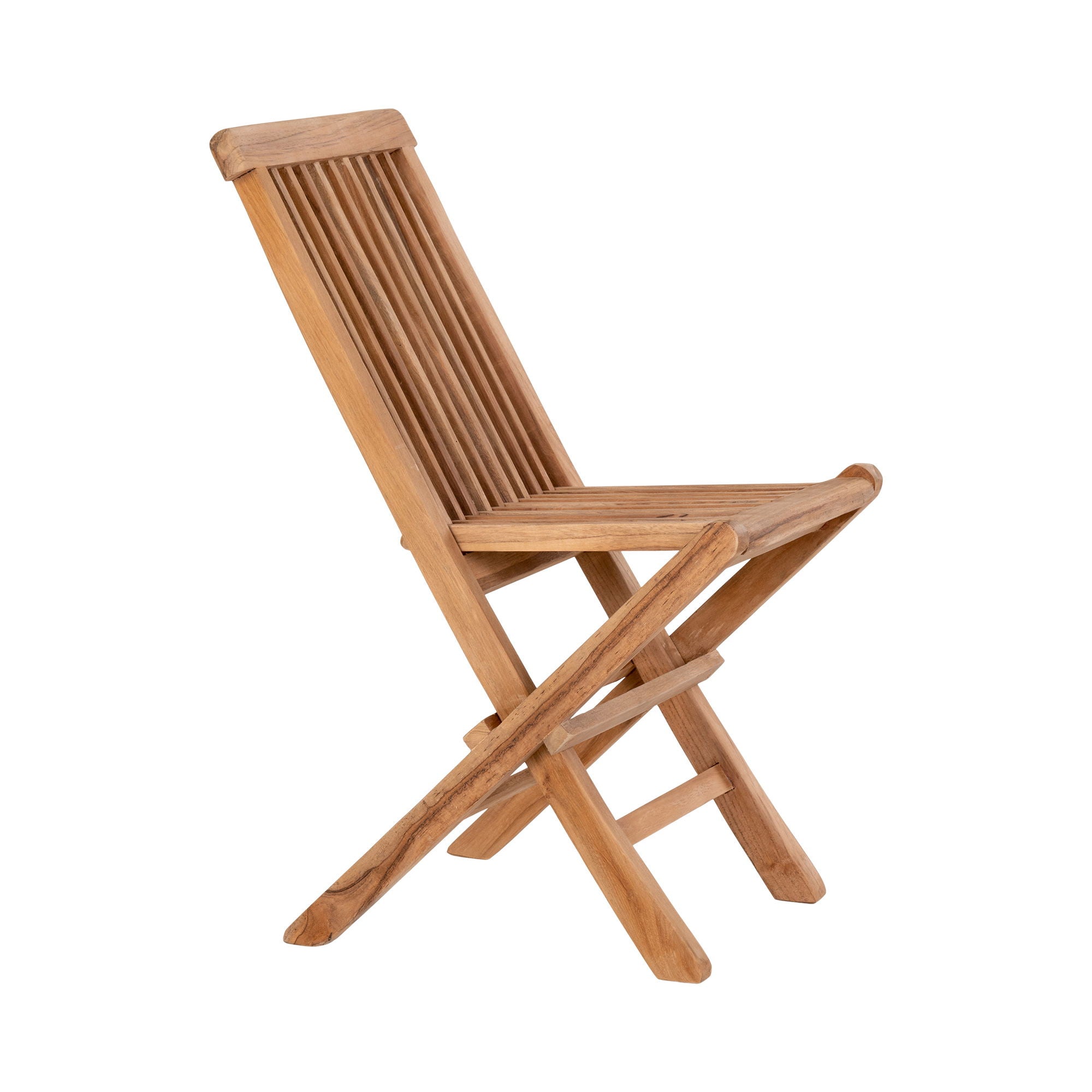 Chaise de salle à manger pour enfants, teck, naturel