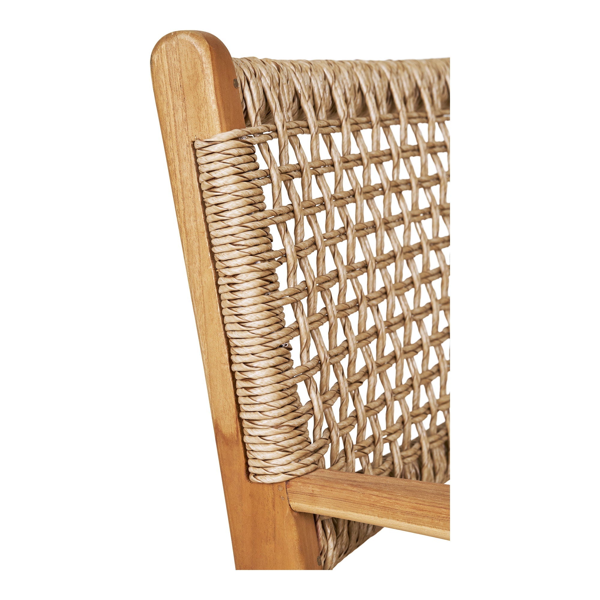 Chaise de salle à manger avec accoudoirs, teck, naturel